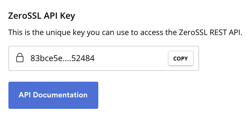 SSL API & Developer Settings